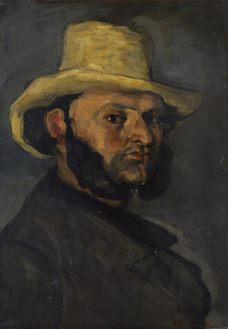 ชายใส่หมวกฟาง - Paul Cézanne