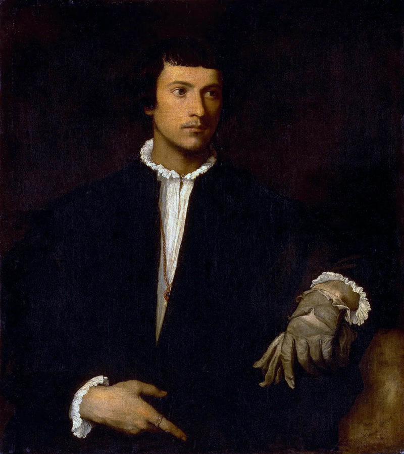 ผู้ชายในถุงมือ - Titian
