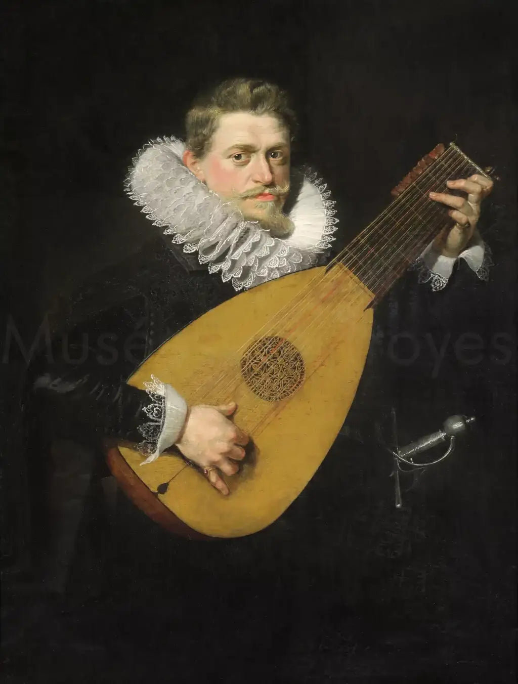 L'Homme au luth - Peter Paul Rubens image 1 reproduction artisanale de tableau