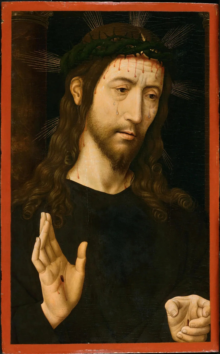 ผู้ชายแห่งความทุกข์ (พระคริสต์ที่ถูกมัดด้วยหนาม) - Domenico Ghirlandaio