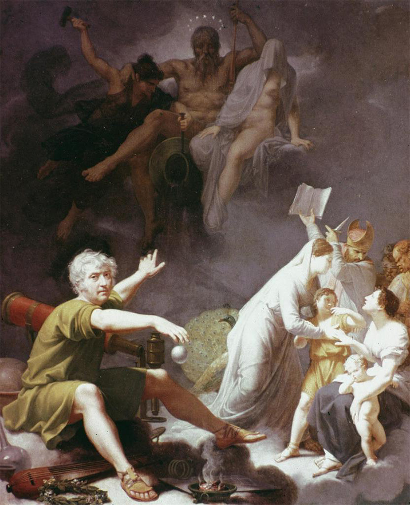 L'Homme physique, l'Homme moral, l'Homme intellectuel - Jean-Baptiste Regnault image 1 copie peinte à la main à l’huile