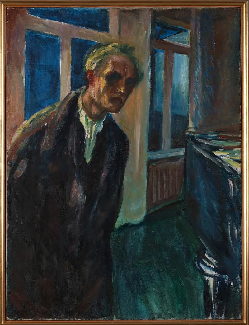 L'Insomniaque (autoportrait) - Edvard Munch