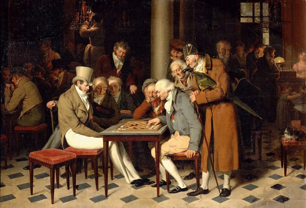 L’Intérieur d’un café - Louis-Léopold Boilly - Alpha Reproduction