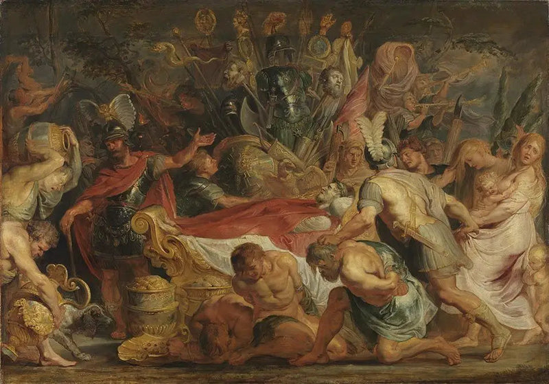 ความอ่อนน้อมถ่อมตนของ Decius Mus (Tite-Live VIII, 6-9-10), หลังปี 1616 - Peter Paul Rubens