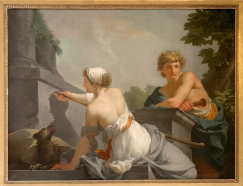 L'Origine de la peinture - Jean-Baptiste Regnault