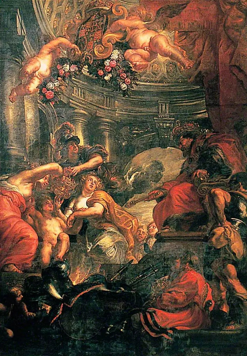 L'Union des couronnes d'Angleterre et d'Écosse - Peter Paul Rubens image 1 reproduction artisanale de tableau