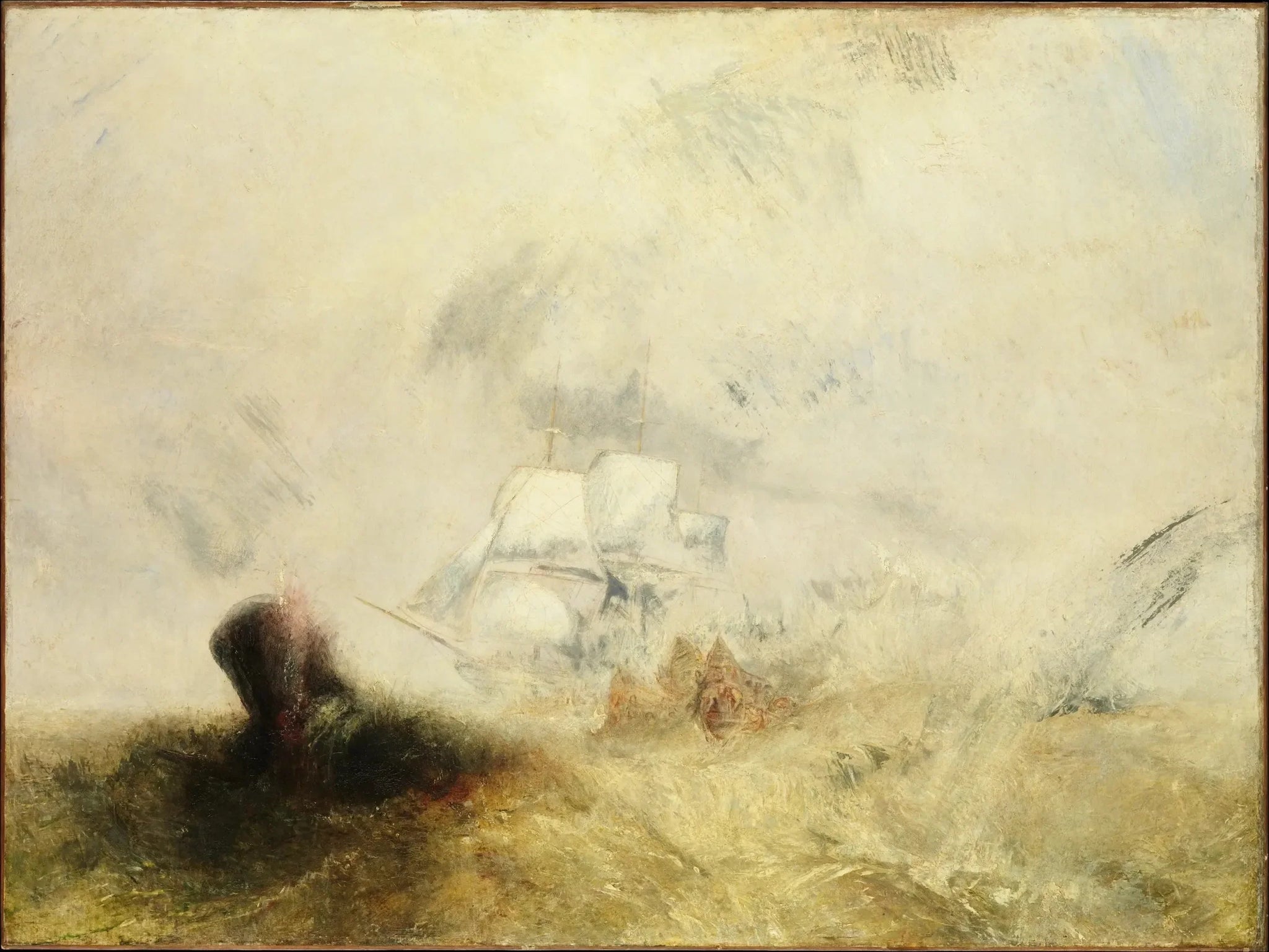 La Baleinière - J. M. W. Turner image 1 reproduction de peinture à l’huile