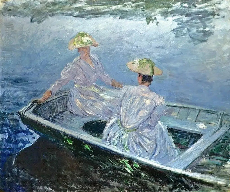 เรือสีน้ำเงิน - Claude Monet