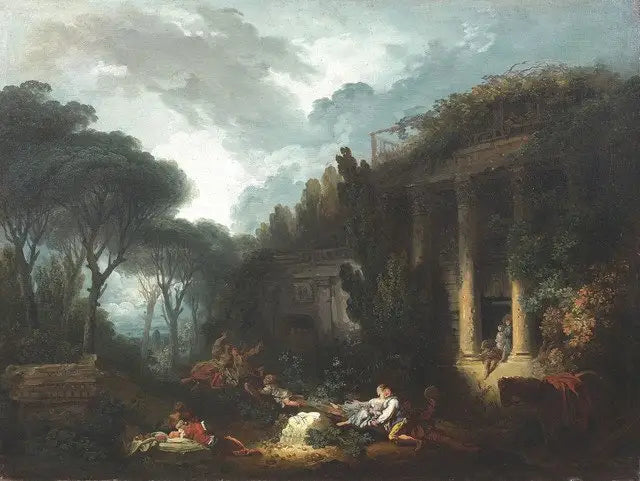 La Bascule - Jean-Honoré Fragonard image 1 tableau peint à l’huile sur toile