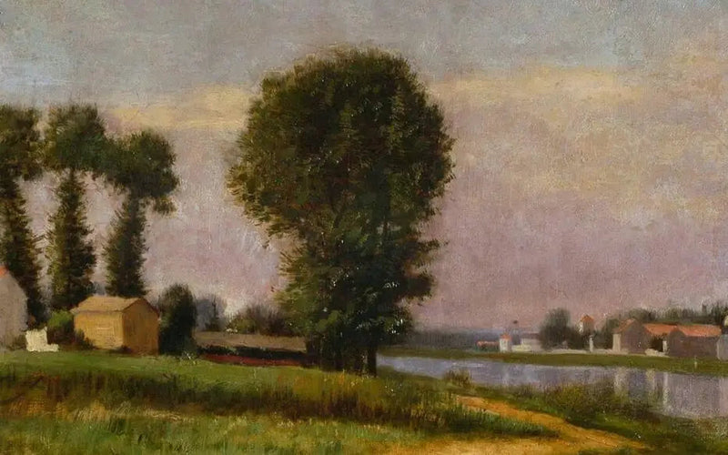 ชายฝั่งของ Petit Gennevilliers และแม่น้ำแซน - Gustave Caillebotte