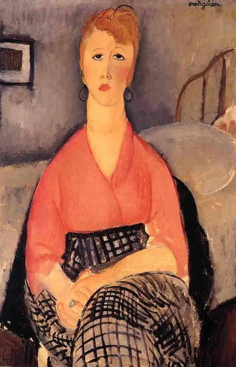 เสื้อเบลาส์สีชมพู - Amedeo Modigliani