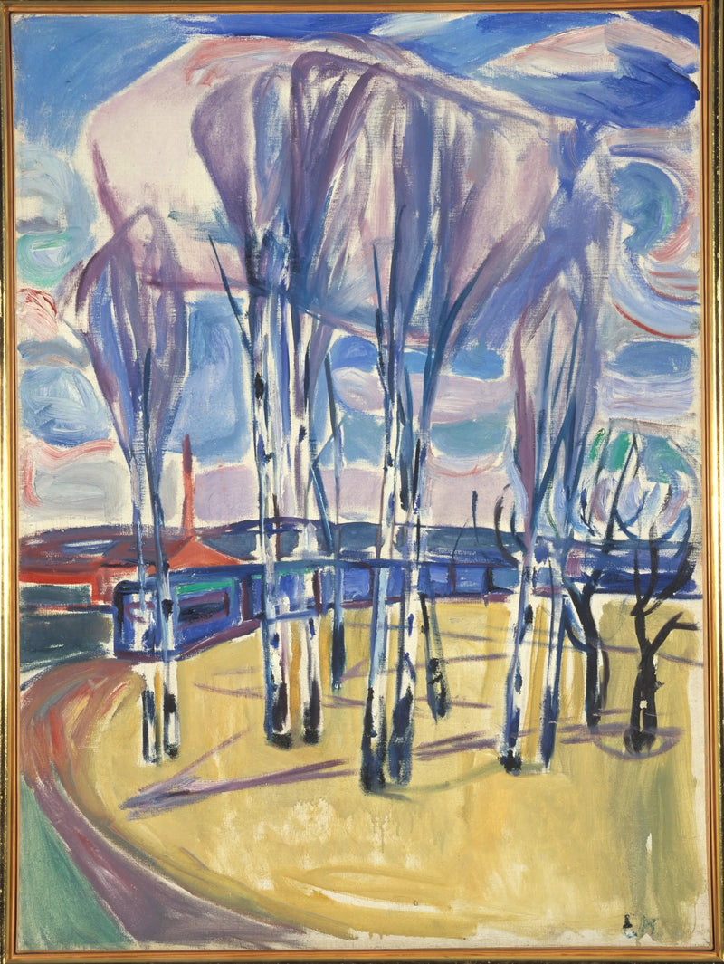 สายรถรางที่ Skøyen - Edvard Munch