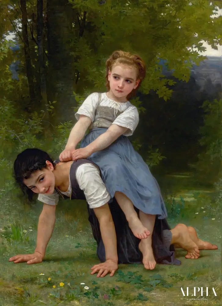 La Bourrique - William Bouguereau Reproductions de tableaux à la peinture à l’huile