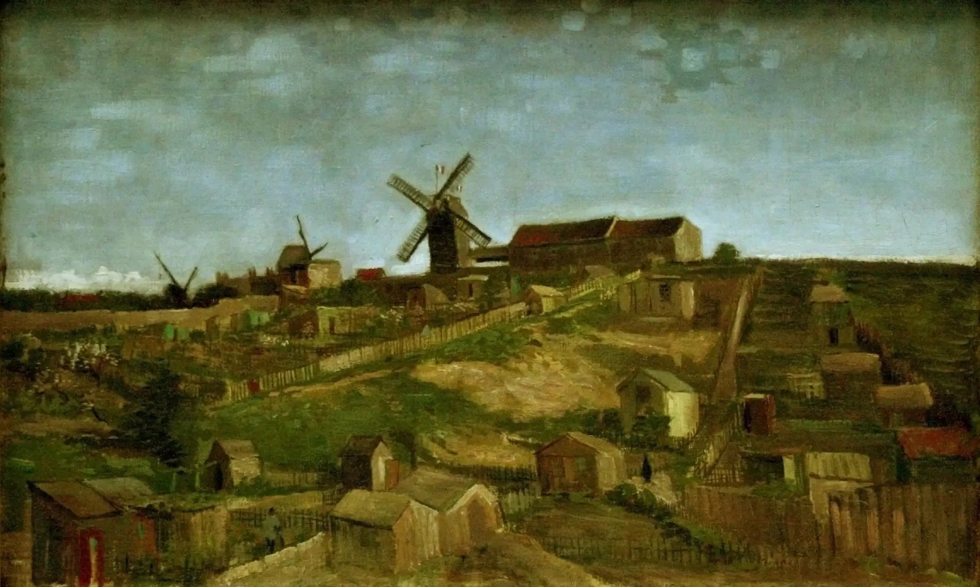 La butte Montmartre - Vincent van Gogh image 1 reproduction artisanale de tableau