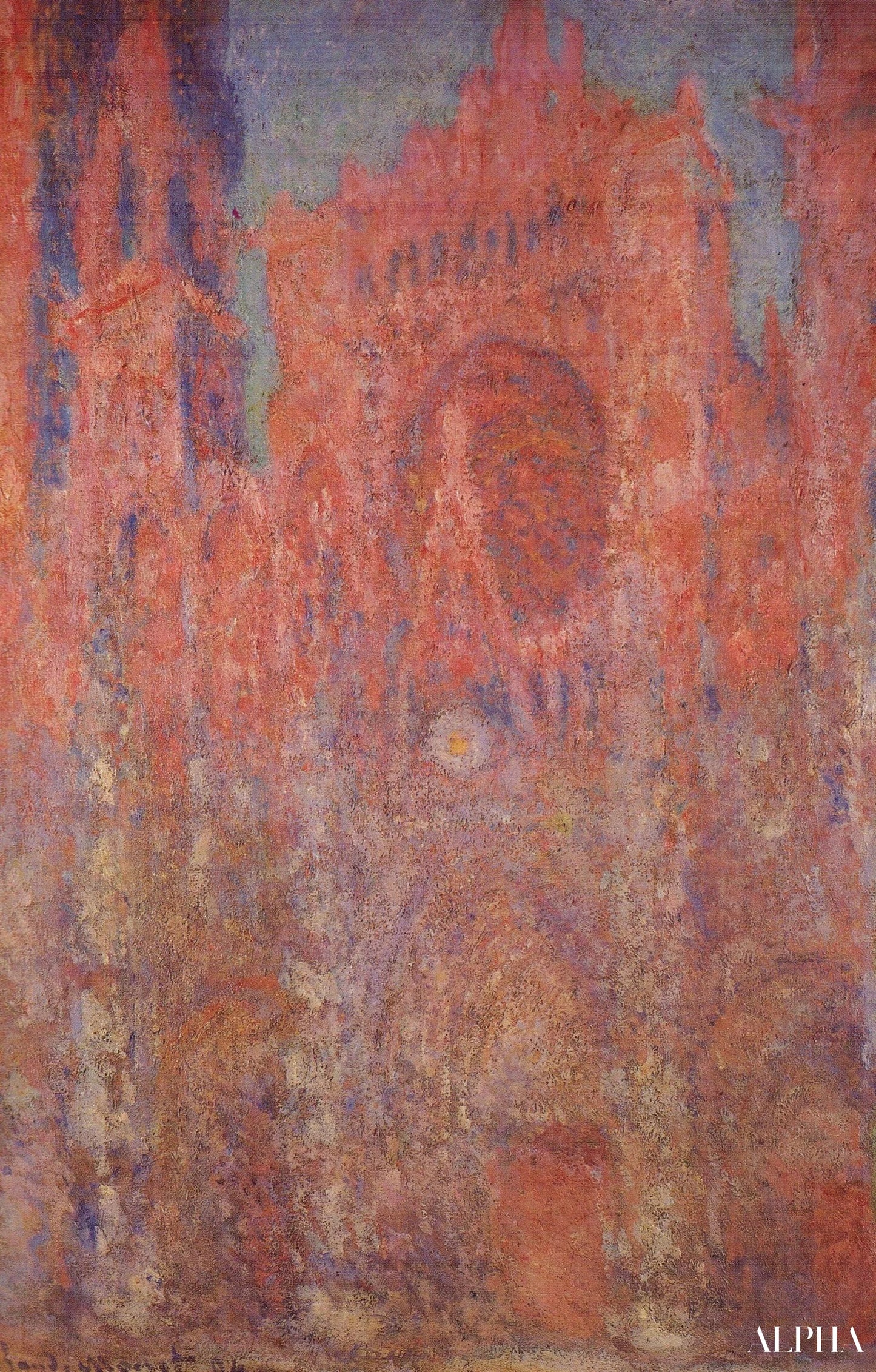 La Cathédrale de Rouen. Façade (W1328) - Claude Monet - Reproductions de tableaux et peintures haut de gamme