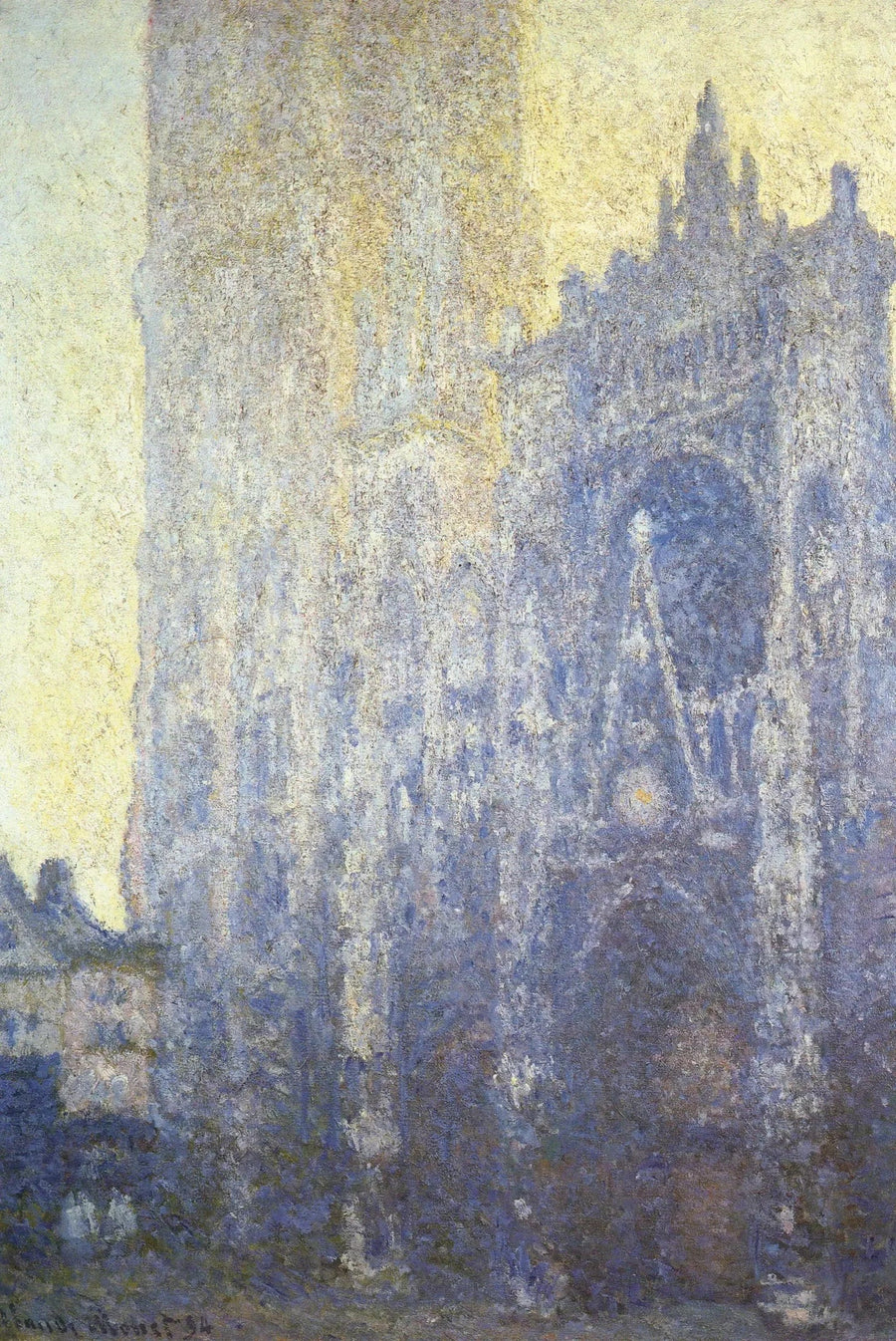 La Cathédrale de Rouen, le Portail, Effet du matin - Claude Monet image 1 copie de tableau peinte à la main