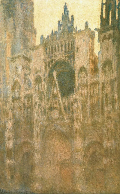 Reproduction du tableau « La Cathédrale de Rouen, le Portail, Effet de matin - Claude Monet » par Alpha Reproduction en peinture à l’huile