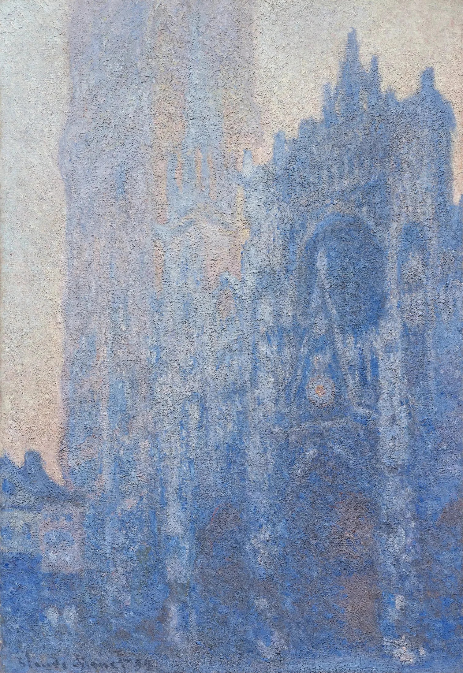 La Cathédrale de Rouen, le Portail et la Tour d'Albane, Aube - Claude Monet image 1 reproduction réalisée par Alpha Reproduction