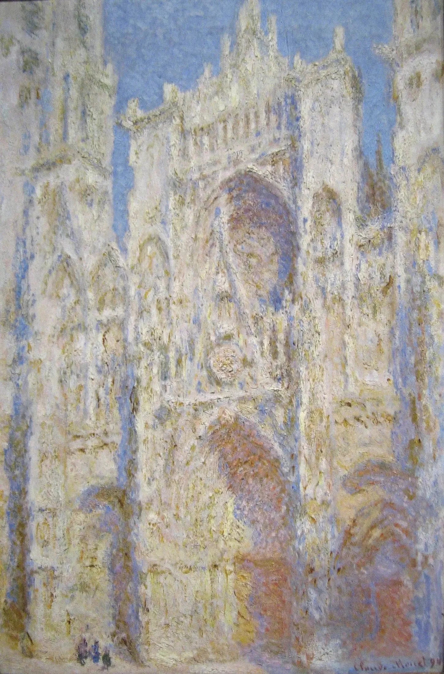 La Cathédrale de Rouen, le Portail, Soleil - Claude Monet image 1 copie de tableau peinte à la main