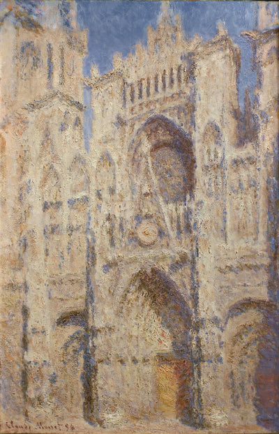 Reproduction du tableau « La Cathédrale de Rouen, le Portail, Soleil - Claude Monet » par Alpha Reproduction en peinture à l’huile
