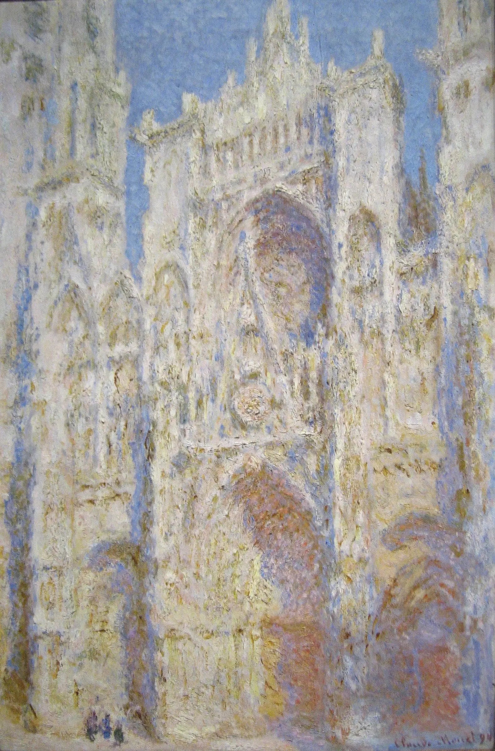 Reproduction du tableau « La Cathédrale de Rouen, le Portail, Soleil - Claude Monet » par Alpha Reproduction en peinture à l’huile