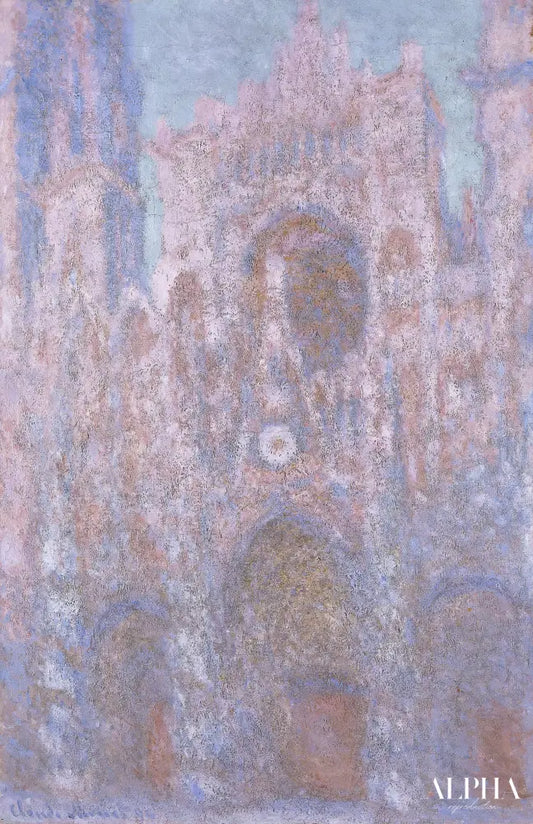 La Cathédrale de Rouen. Symphonie en gris et noir (W1323) - Claude Monet - Reproductions de tableaux et peintures haut de gamme