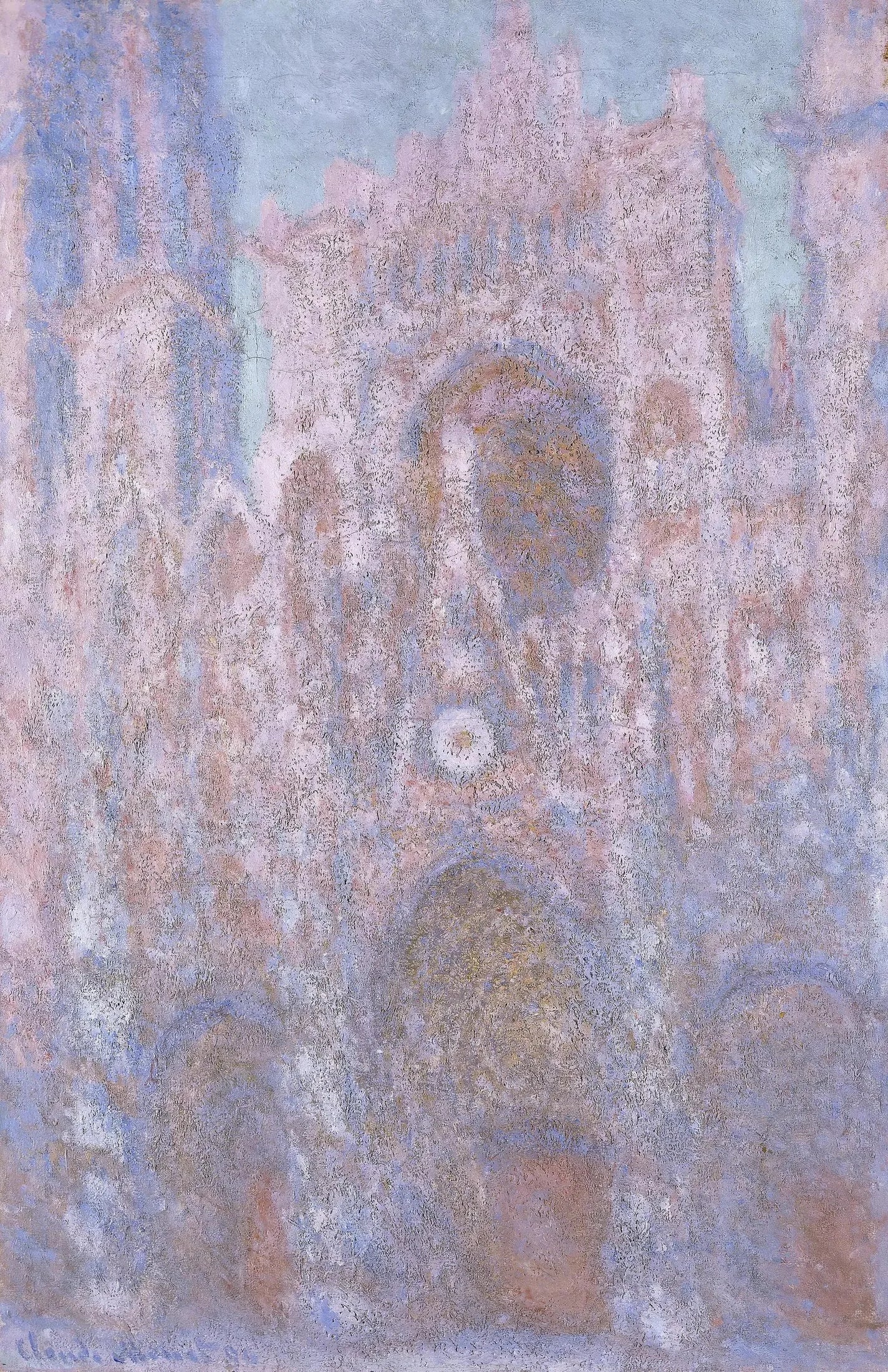 La Cathédrale de Rouen, Symphonie en gris et rose - Claude Monet image 1 reproduction artisanale de tableau