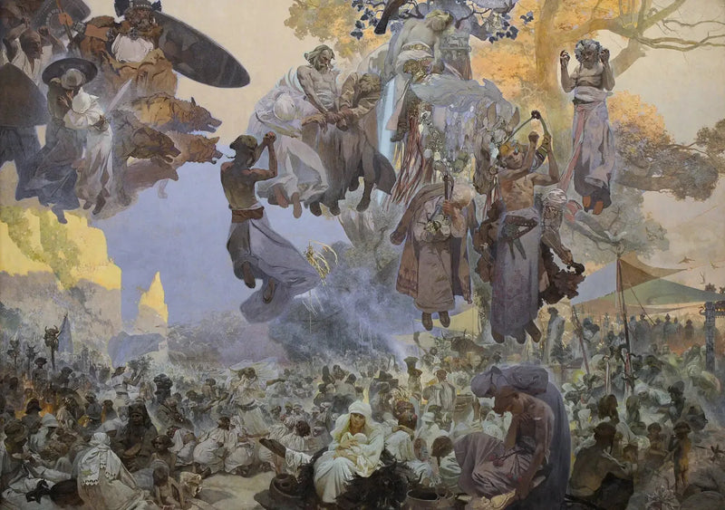 การเฉลิมฉลองของ Svantovít - Alphonse Mucha