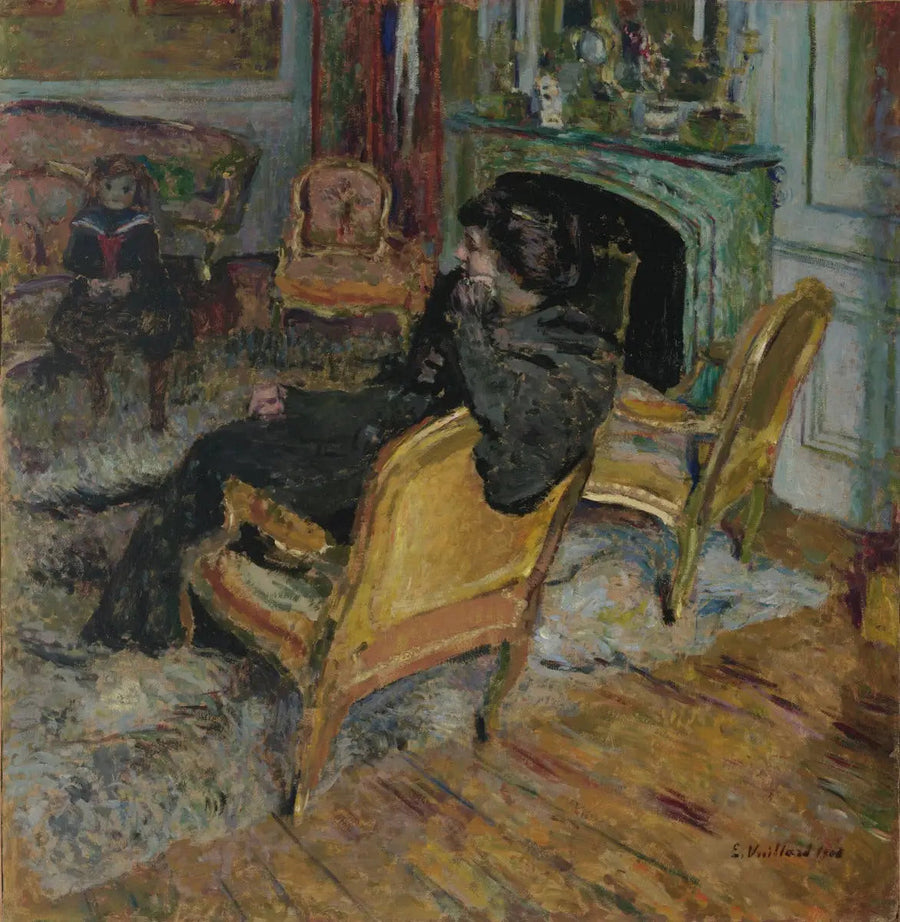 เก้าอี้ทองคำ, คุณหญิง Georges Feydeau และบุตรชายของเธอ - Édouard Vuillard