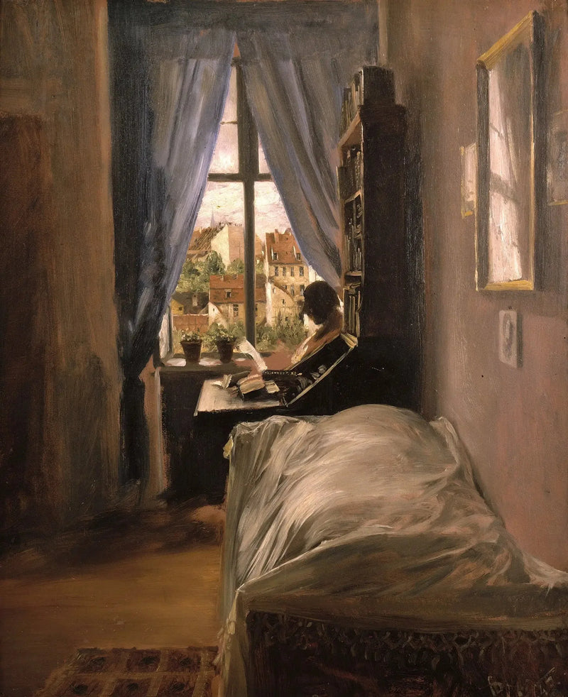 ห้องของศิลปินในถนน Ritter - Adolph von Menzel