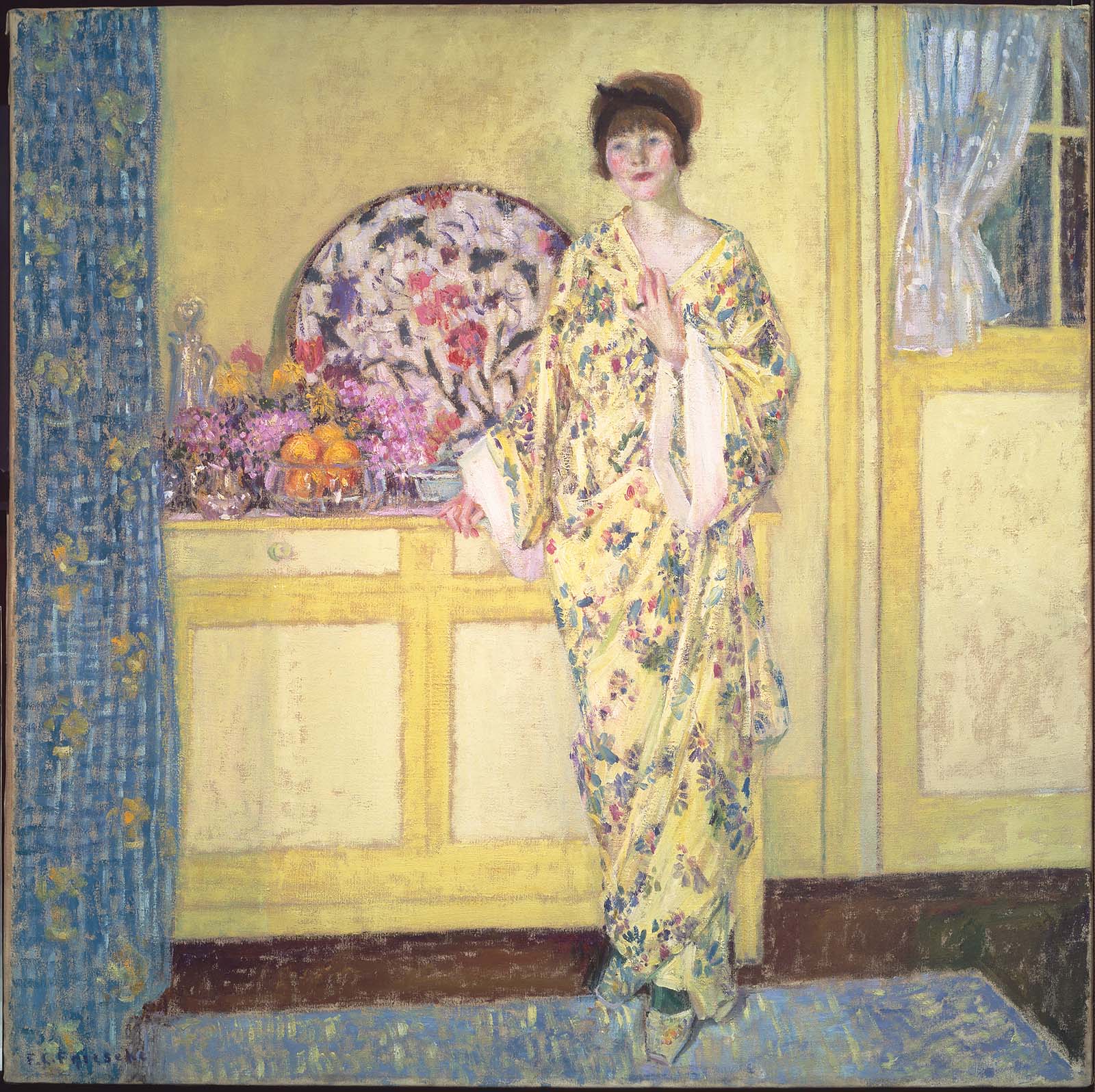 La Chambre Jaune - Frederick Carl Frieseke image 1 reproduction d’œuvre d’art à l’huile