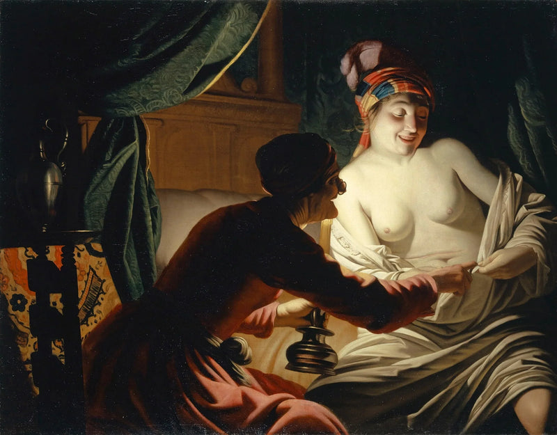 ล่าหมัดเห็บด้วยแสงเทียน - Gerrit van Honthorst