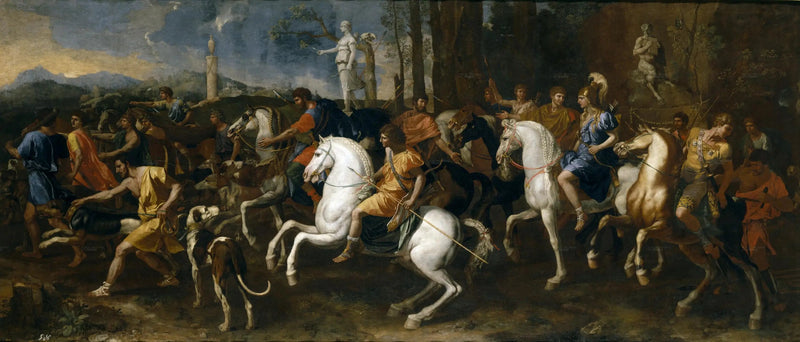 ล่าเมเลอแกรและอาทาแลนต์ - Nicolas Poussin