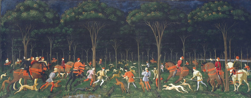 La Chasse de nuit - Paolo Uccello
การล่าสัตยามค่ำคืน - Paolo Uccello