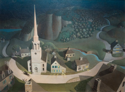 La Chevauchée nocturne de Paul Revere - Grant Wood - Alpha Reproduction