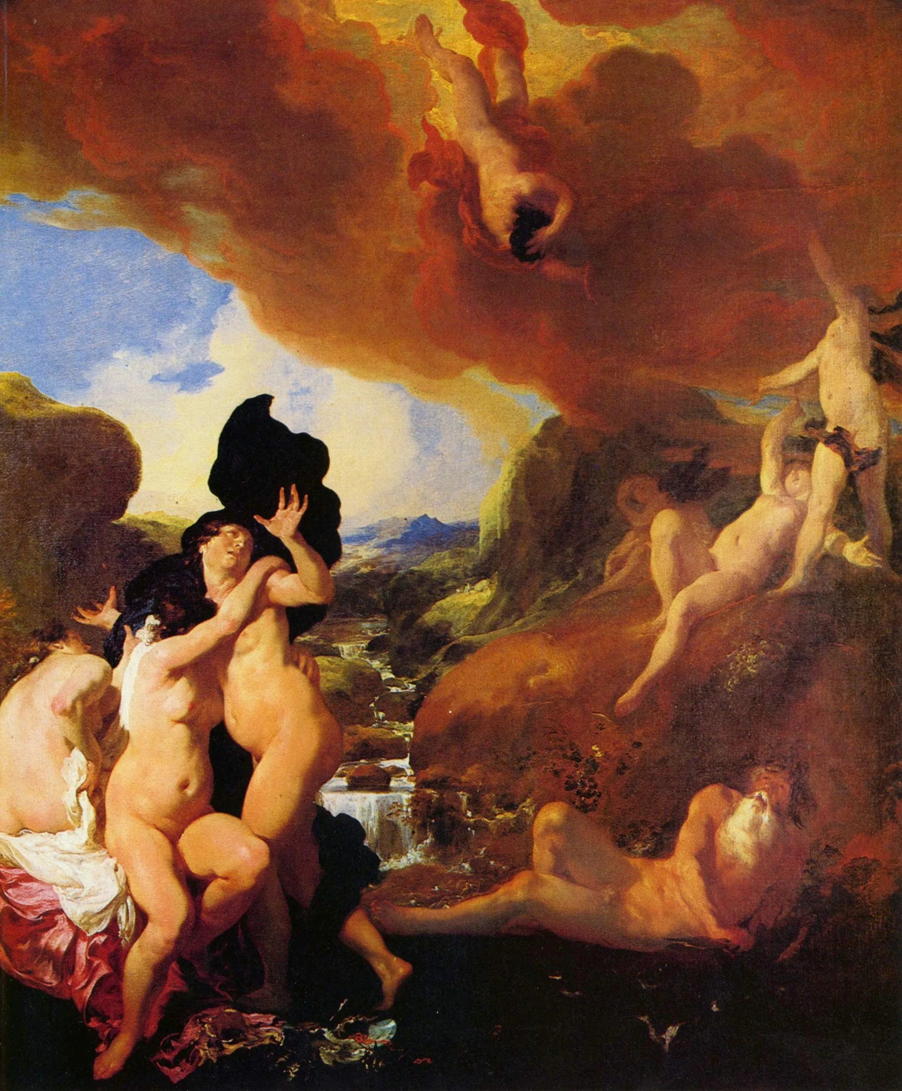 La chute de Phaéton - Johann Liss image 1 reproduction de peinture à l’huile