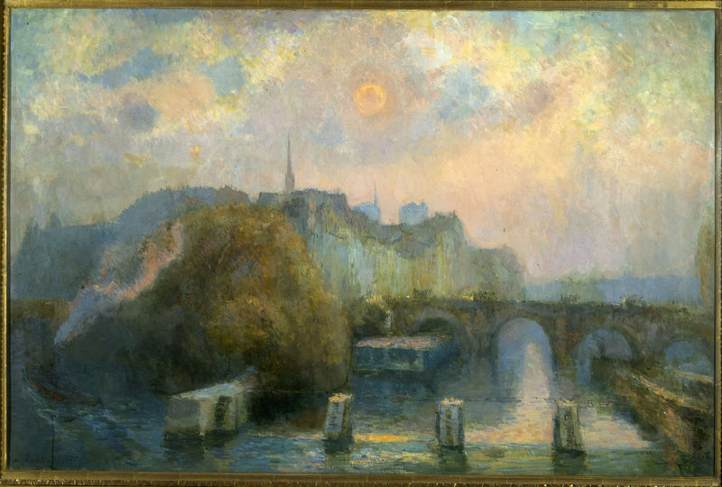 La Cité, Paris, matinée d'automne - Albert Lebourg