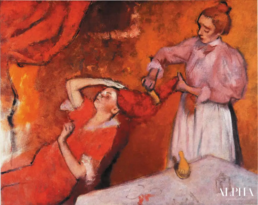 La Coiffure - Edgar Degas - Reproductions de tableaux et peintures haut de gamme