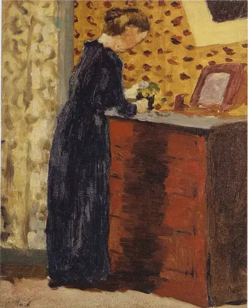 ตู้เก็บของสีแดง - Édouard Vuillard