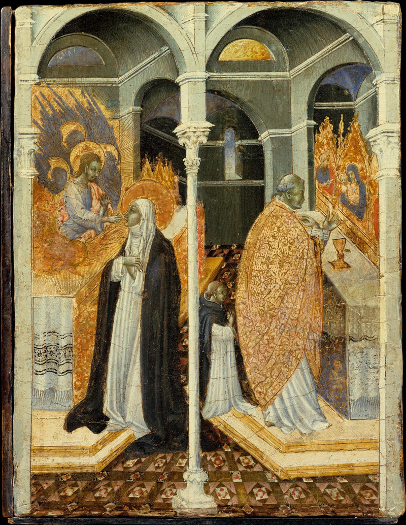 ศีลมหามงคลของนักบุญ Catherine de Sienne - Giovanni di Paolo