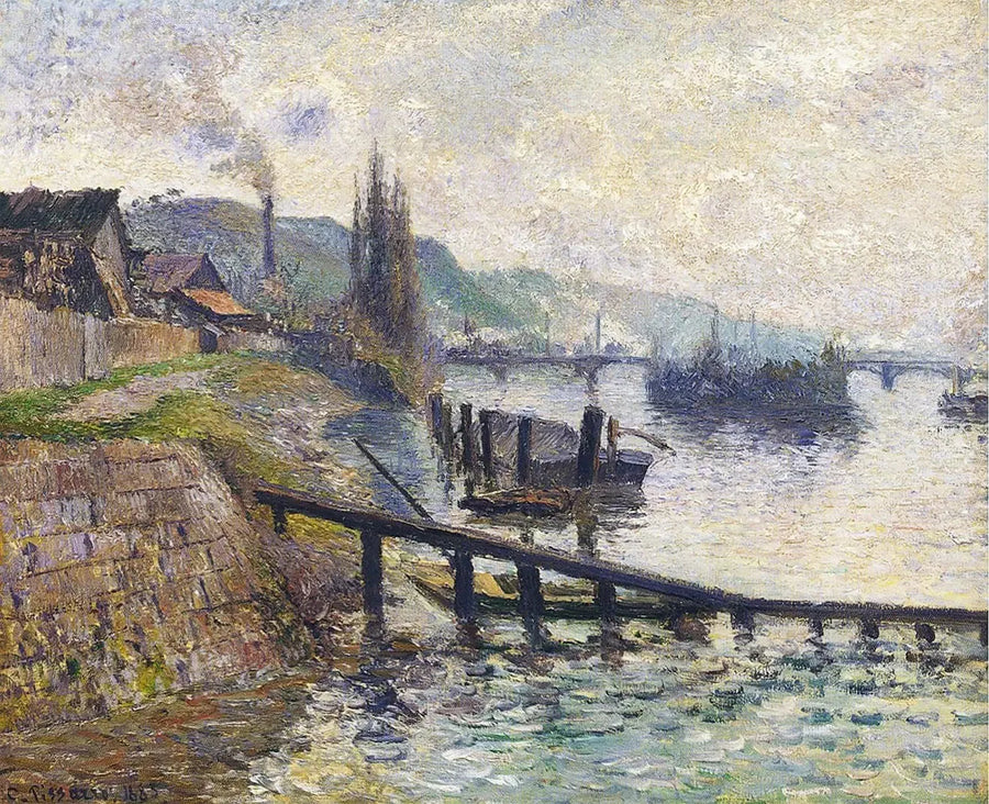 La Côte Sainte-Catherine à Rouen - Camille Pissarro