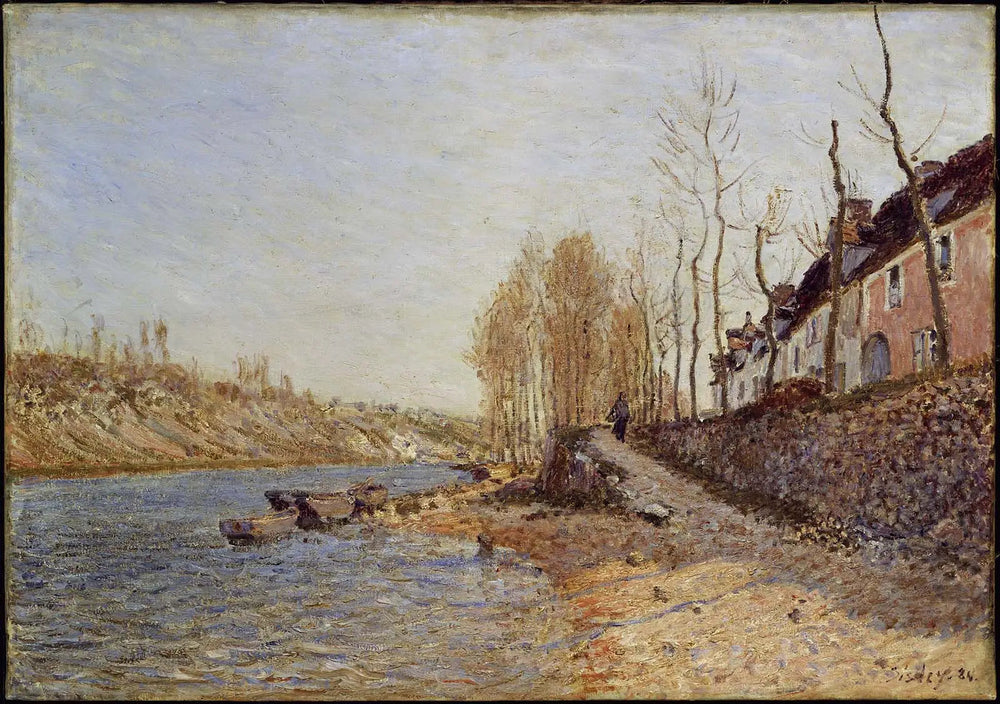 La Croix-Blanche à Saint-Mammès - Alfred Sisley image 1 copie de tableau peinte à la main