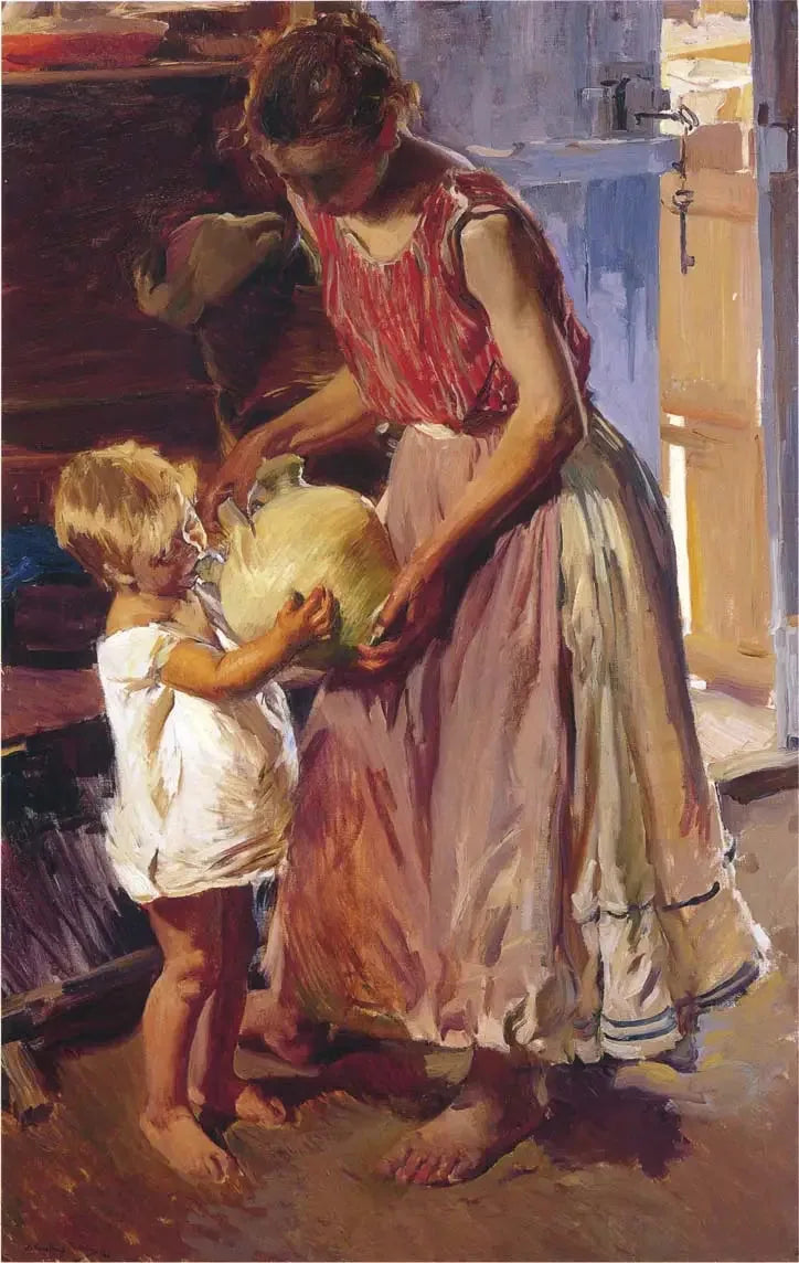 ขวดน้ำ - Joaquín Sorolla