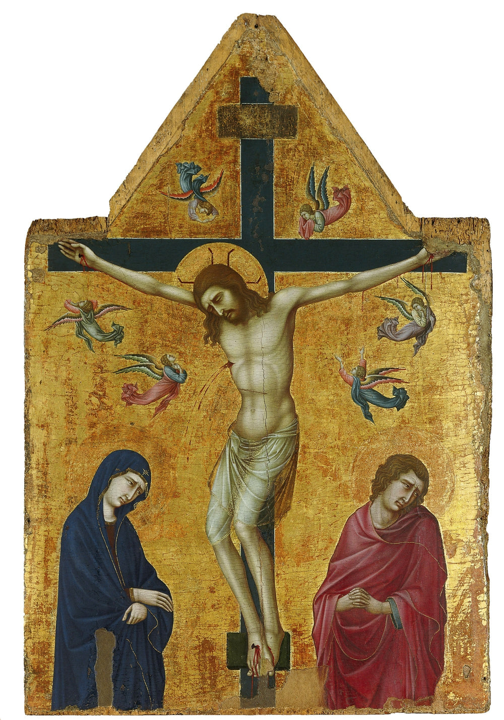 La Crucifixion avec la Vierge saint Jean et les anges - Ugolino di Nerio - Alpha Reproduction
