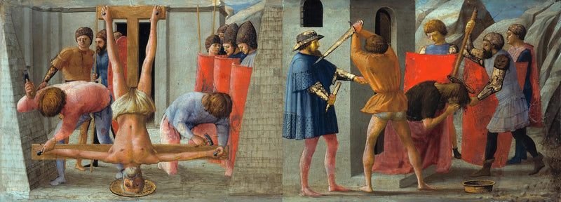 การตรึงพระเยซูคริสต์และการตัดศีรษะของนักบุญยอห์น บอสโก - Masaccio