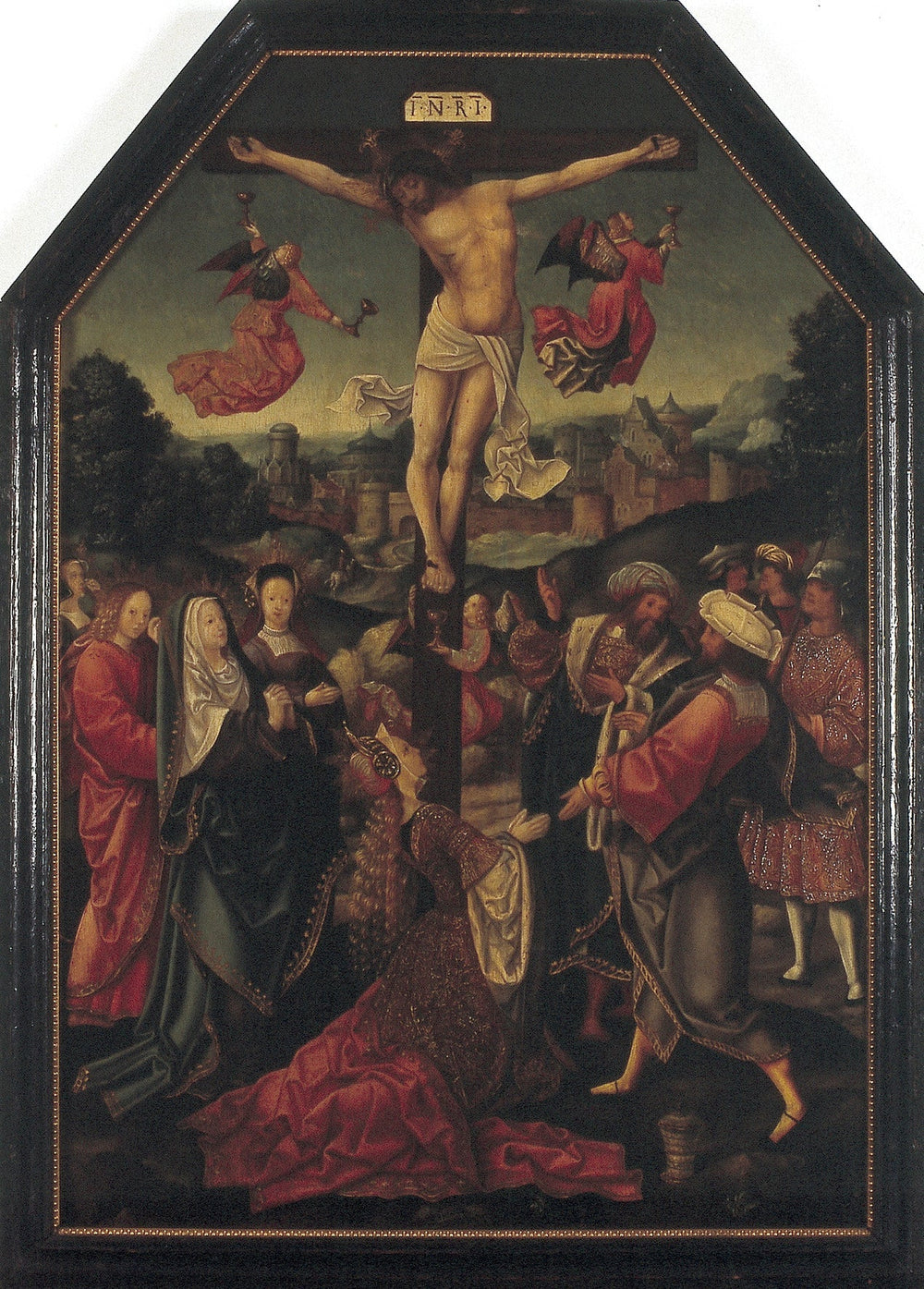 La crucifixion - Jacob Cornelisz van Oostsanen - Alpha Reproduction