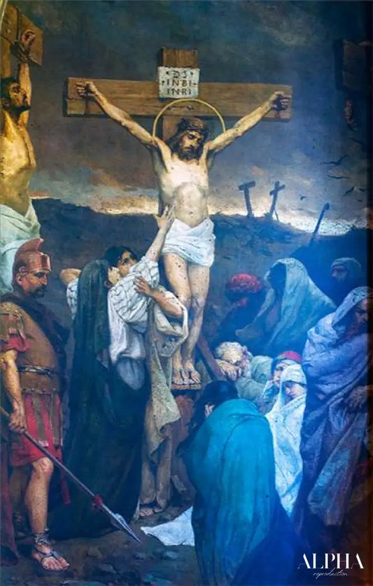 La Crucifixion - Wilhelm Kotarbińsk Reproductions de tableaux à la peinture à l’huile