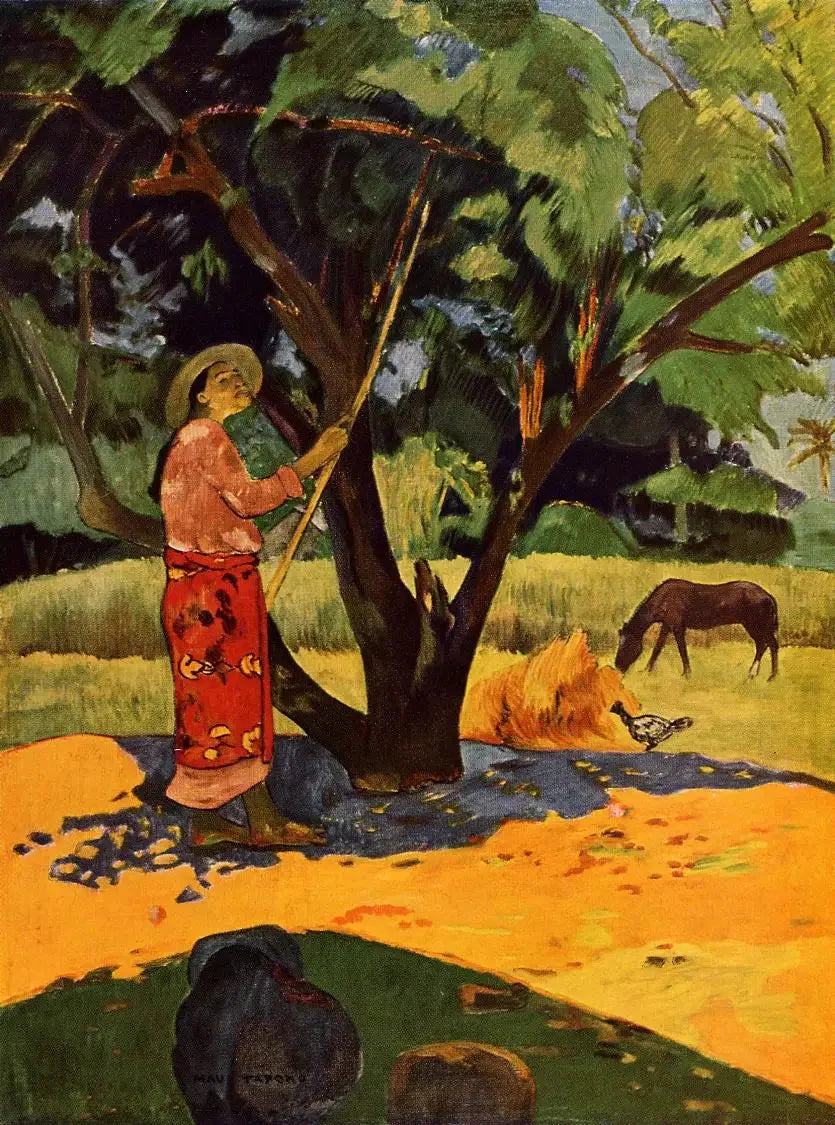 La Cueillette des citrons - Paul Gauguin image 1 tableau peint à l’huile sur toile