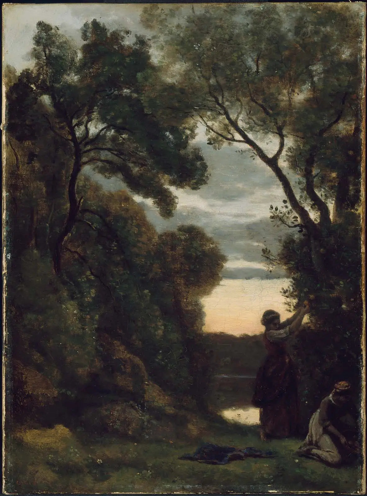 La cueillette du laurier - Jean-Baptiste Camille Corot - Alpha Reproduction