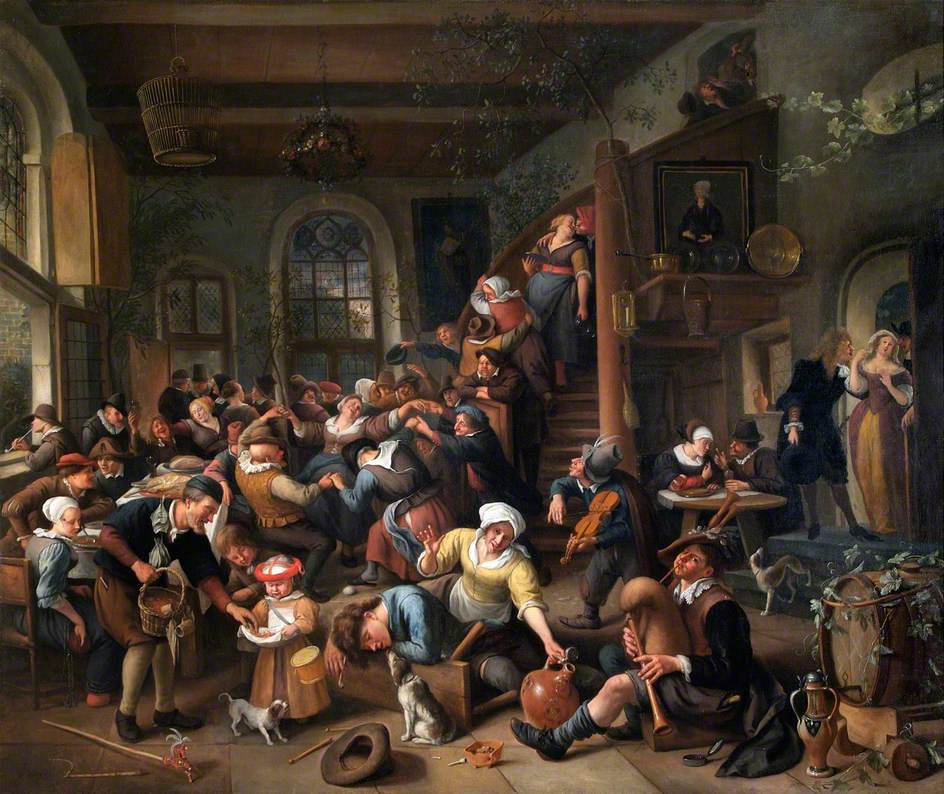 La danse des œufs - Jan Steen image 1 reproduction d’œuvre d’art à l’huile